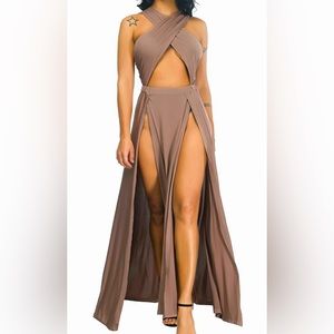 Halter sexy maxi dress